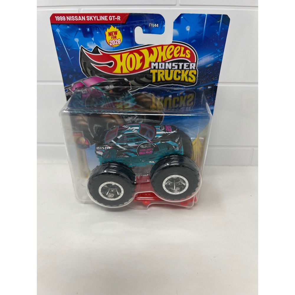 Hot Wheels Monster Trucks 1999 Nissan Skyline GT-R 1:64 Die-Cast New 2024